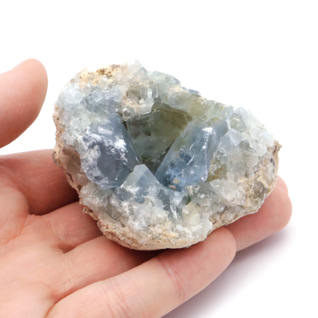 セレスタイト 原石 クラスター マダガスカル産 天青石 パワーストーン 天然石 1点もの 天の石 Celestite