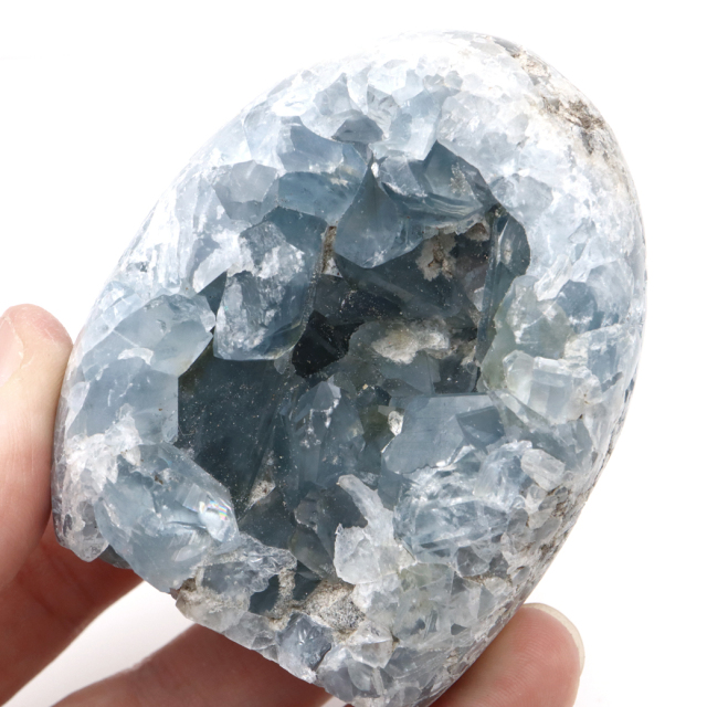 セレスタイト 原石 329g クラスター 研磨 磨き仕上げ マダガスカル産 1