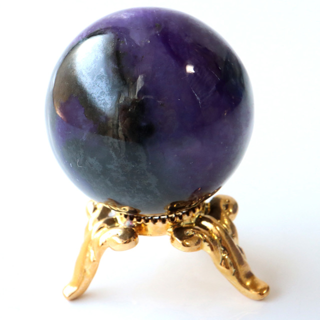 チャロアイト 丸玉 台座付き 世界三大 ヒーリング ストーン  ロシア産