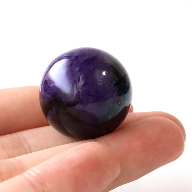 チャロアイト 丸玉 台座付き 世界三大 ヒーリング ストーン  ロシア産