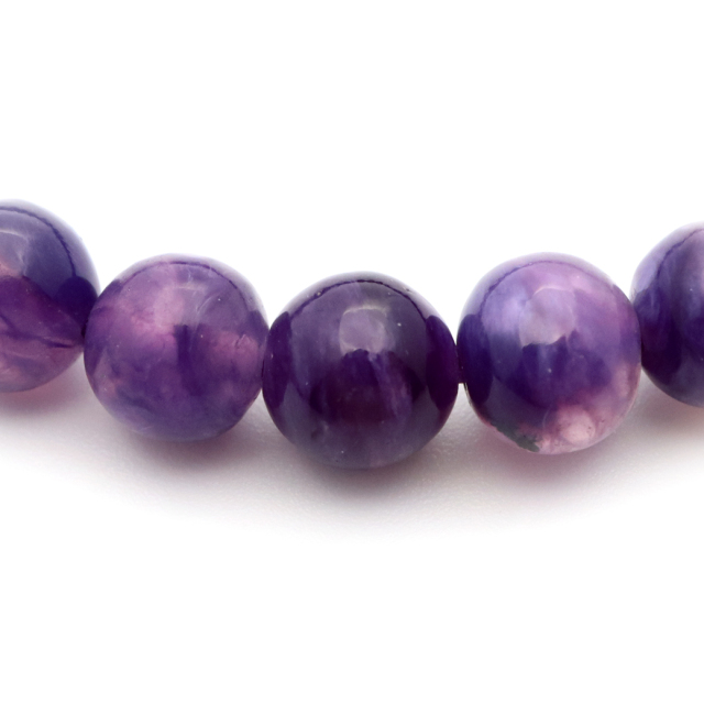 チャロアイト エンジェルシリカ ブレスレット 6mm ロシア産 天然石 1点物 Charoite チャロ石