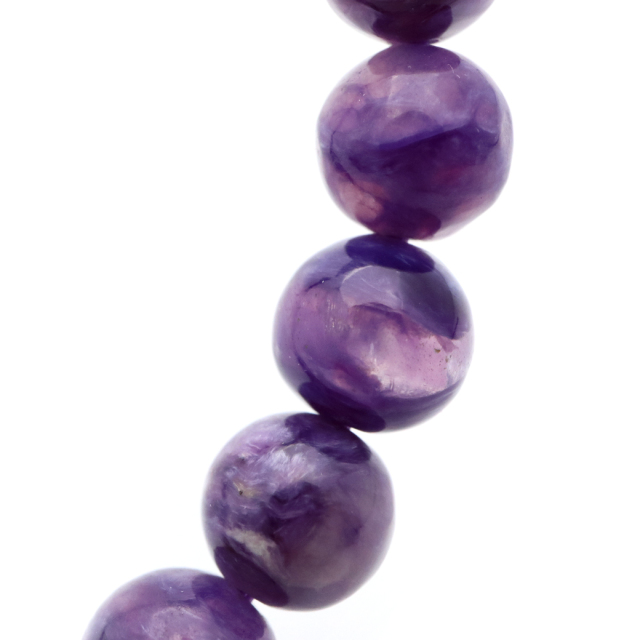 チャロアイト エンジェルシリカ ブレスレット 6mm ロシア産 天然石 1点物 Charoite チャロ石