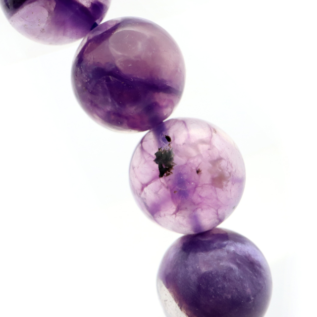 チャロアイト エンジェルシリカ ブレスレット 9.5mm ロシア産 天然石 1点物 Charoite チャロ石