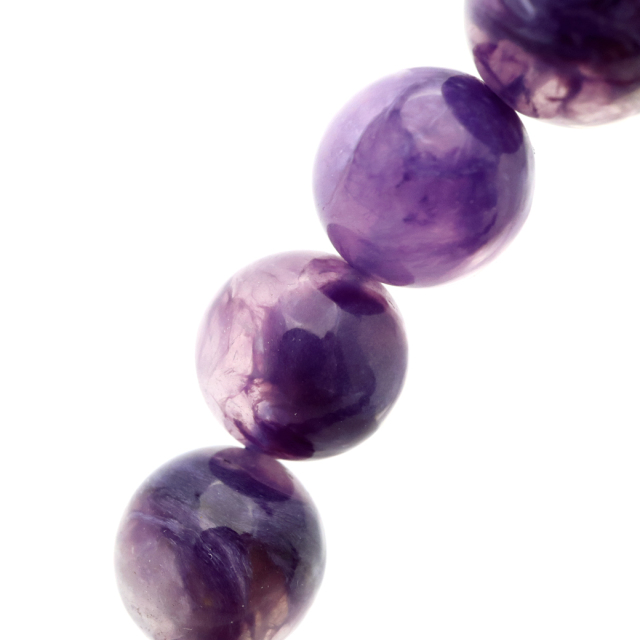 チャロアイト エンジェルシリカ ブレスレット 10mm ロシア産 天然石 1点物 Charoite チャロ石