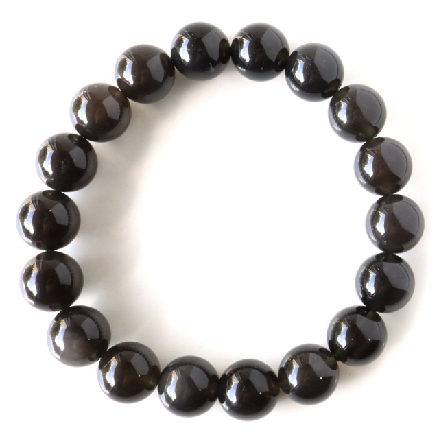 レア品　アリゾナ州産　透明感　希少隕石　天然チンターマニストーン約11㍉ブレス 希少石 天 宇宙 調和 紳士 神聖 ポジティブ 太陽の石