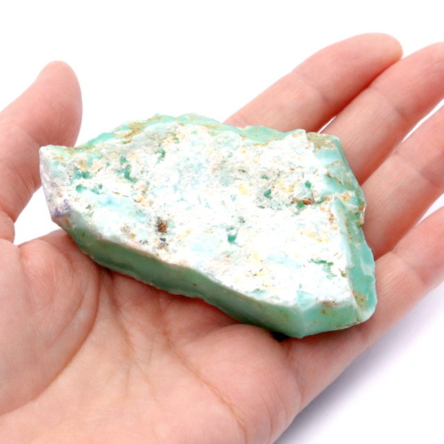クリソプレーズ 原石 74g インドネシア産 1点物 天然石 アップルグリーン パワーストーン 緑玉髄 Chrysoprase