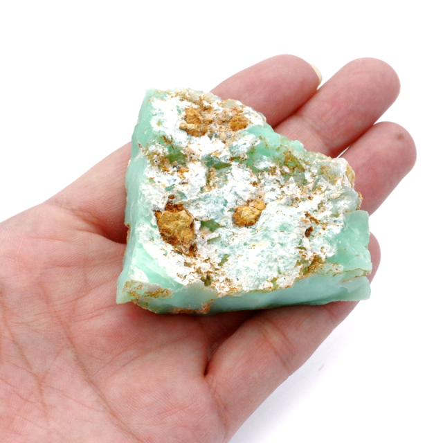 クリソプレーズ 原石 86g インドネシア産 1点物 天然石 アップルグリーン パワーストーン 緑玉髄 Chrysoprase