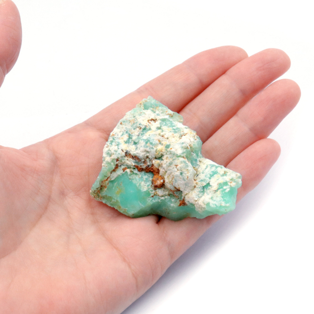 クリソプレーズ 原石 36g インドネシア産 1点物 天然石 アップルグリーン パワーストーン 緑玉髄 Chrysoprase