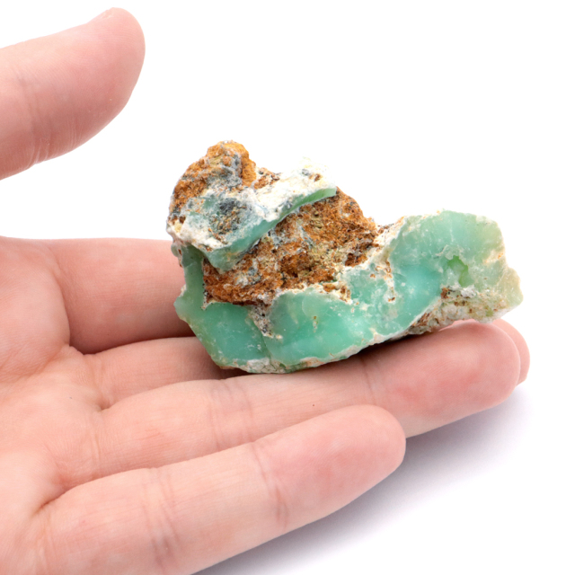 クリソプレーズ 原石 40g インドネシア産 1点物 天然石 アップルグリーン パワーストーン 緑玉髄 Chrysoprase