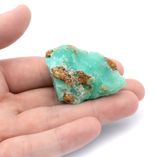 クリソプレーズ 原石 19g インドネシア産 1点物 天然石 アップルグリーン パワーストーン 緑玉髄 Chrysoprase
