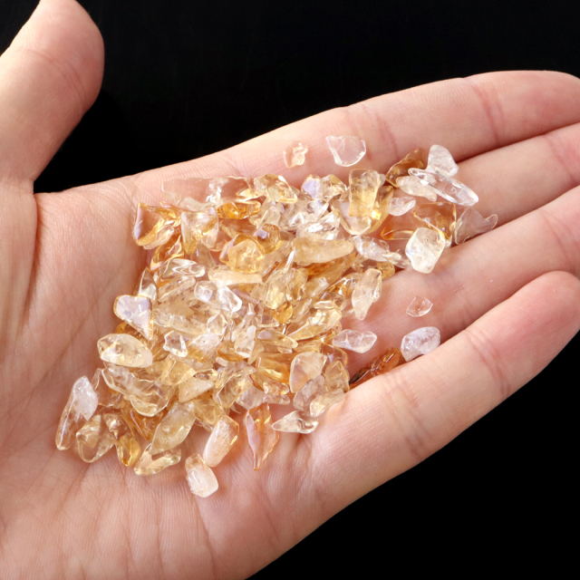 シトリン 黄水晶 さざれ石 本物 サイズ小 1kg まとめ売り お得 天然石 パワーストーン 浄化グッズ ネイルパーツ 材料