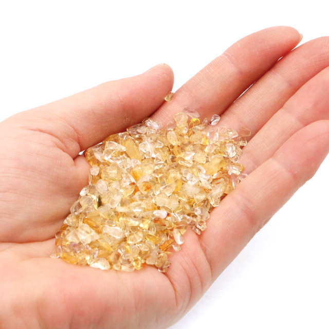 シトリン 黄水晶 さざれ石 100g サイズ極小 SS 100g 天然石