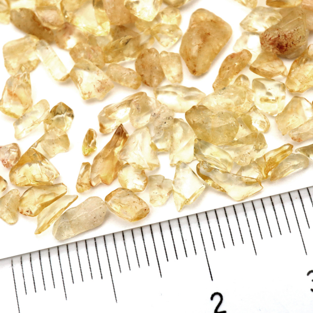 シトリン 黄水晶 さざれ石 100g 着色あり サイズ極小 SS 100g 天然石