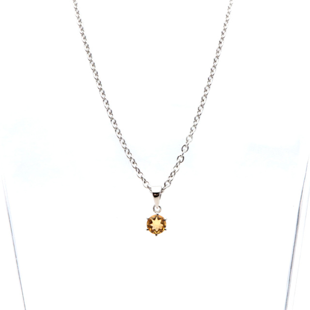 シトリン ペンダント 宝石質 AAA 天然石 ネックレス Silver925 11月 誕生石 黄水晶 贈り物 クリスマス プレゼント