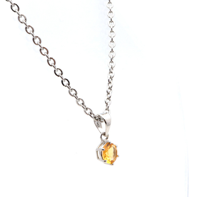 シトリン ペンダント 宝石質 AAA 天然石 ネックレス Silver925 11月 誕生石 黄水晶 贈り物 クリスマス プレゼント
