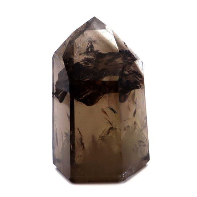 シトリン 非加熱 ポリッシュ ポイント 虹入り 六角柱 黄水晶 ブラジル