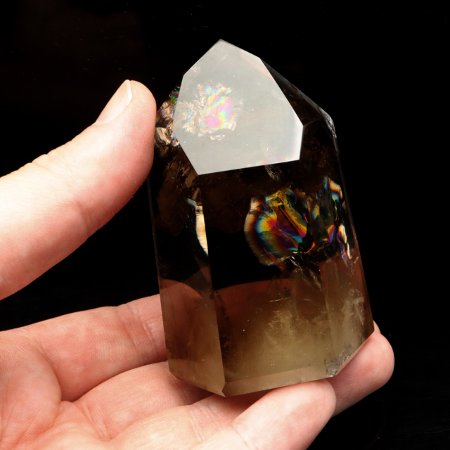 【一点物】高品質✨虹入り シトリン 原石 ポリッシュ 研磨 インテリア✩.*˚ 一点物】高品質✨虹入り シトリン 原石 ポリッシュ 研磨 インテリア✩.*˚