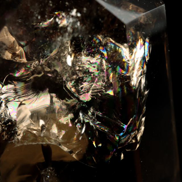 シトリン 非加熱 ポリッシュ ポイント 虹入り 六角柱 黄水晶 ブラジル