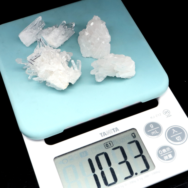 天然 水晶 クラスター 約100g 詰め合わせ ミニサイズ 四川省産 原石