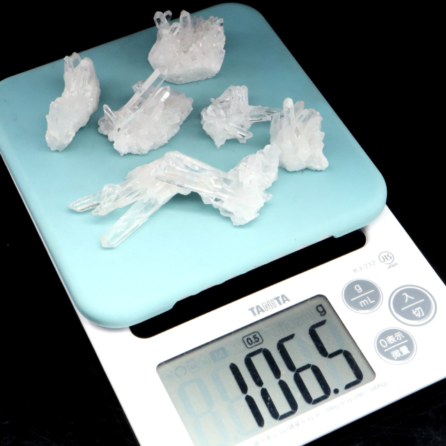 天然 水晶 クラスター 約100g 詰め合わせ ミニサイズ 四川省産 原石