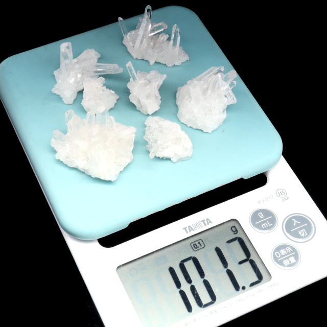 天然 水晶 クラスター 約100g 詰め合わせ ミニサイズ 四川省産 原石