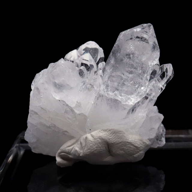 天然 水晶 クラスター 台付き ブラジル トマスゴンサガ産 原石 天然石 1点物 パワーストーン