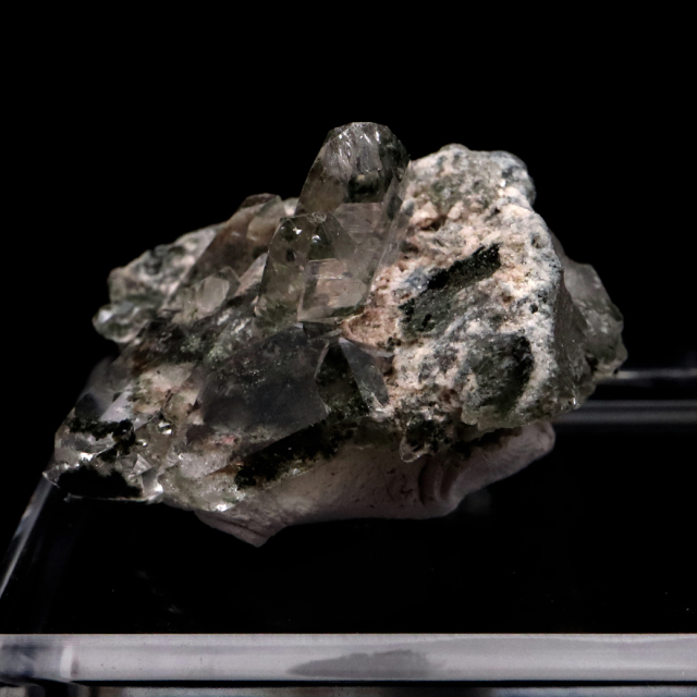 ヒマラヤ水晶 クラスター 台付き マニハール産 原石 天然石 1点物 パワーストーン