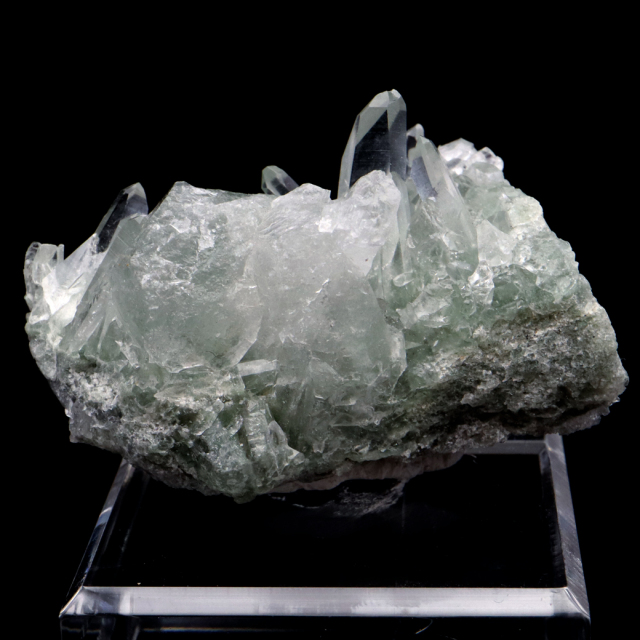 ヒマラヤ水晶 クラスター 台付き マニハール産 原石 天然石 1点物 パワーストーン