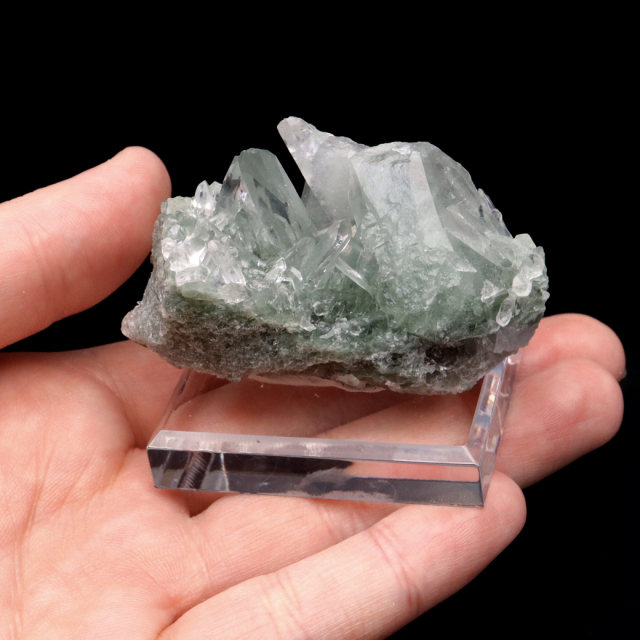 ヒマラヤ水晶 クラスター 台付き マニハール産 原石 天然石 1点物 パワーストーン
