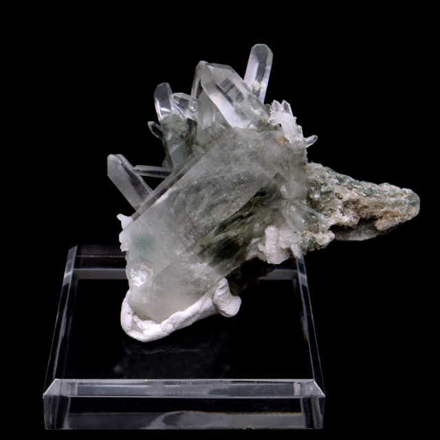 ヒマラヤ水晶 クラスター 台付き マニハール産 原石 天然石 1点物 パワーストーン