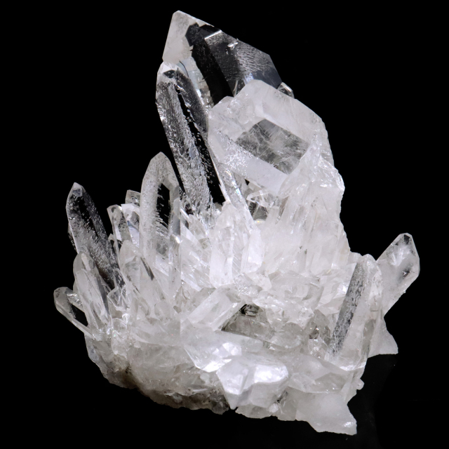 天然 水晶 クラスター 536g ブラジル ゼッカ産 透明感が美しい ゼッカクォーツ 原石 天然石 1点物 パワーストーン