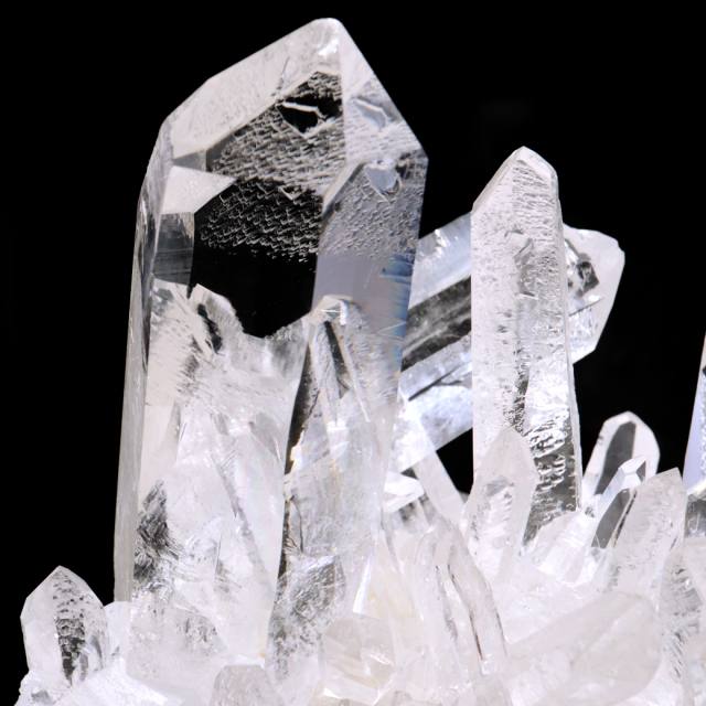 天然 水晶 クラスター 536g ブラジル ゼッカ産 透明感が美しい ゼッカクォーツ 原石 天然石 1点物 パワーストーン