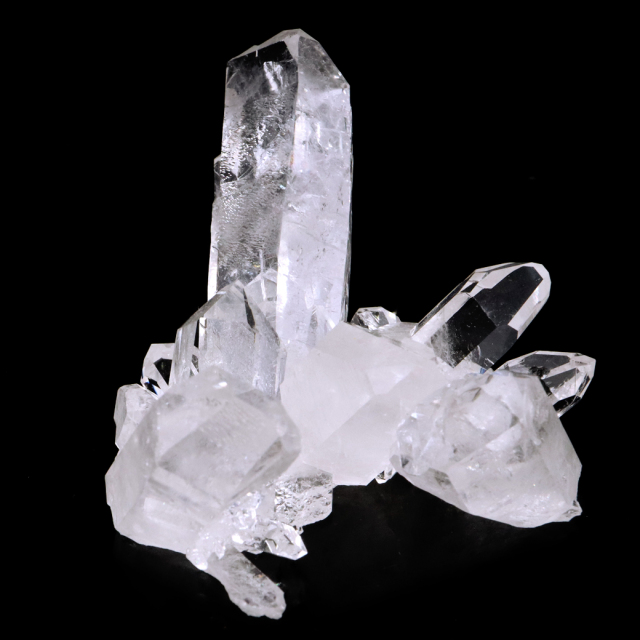 天然 水晶 クラスター 173g ブラジル ゼッカ産 透明感が美しい ゼッカクォーツ 原石 天然石 1点物 パワーストーン