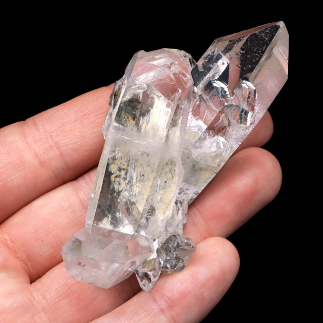 天然 水晶 クラスター 61g ブラジル ゼッカ産 透明感が美しい ゼッカ  