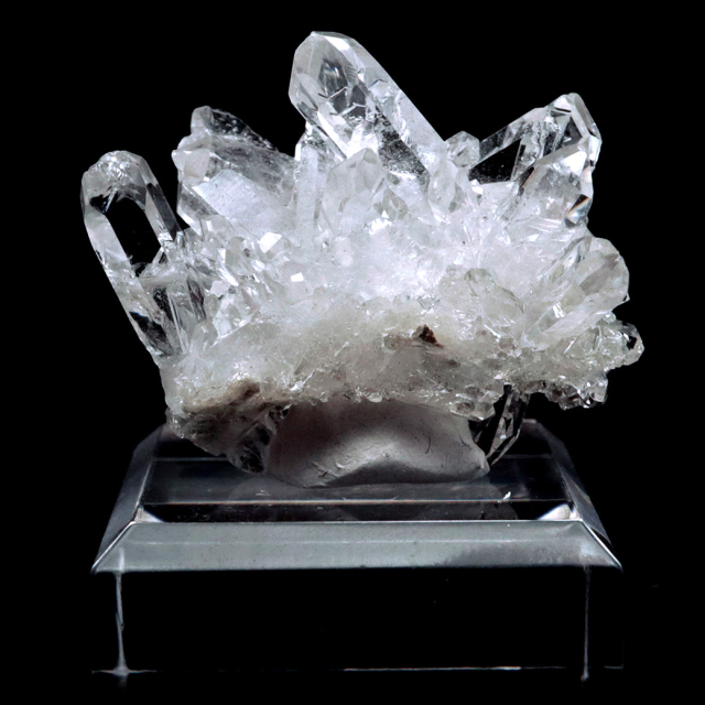 天然 水晶 クラスター ブラジル ゼッカ産 透明感が美しい ゼッカクォーツ 原石 天然石 1点物 パワーストーン ミニサイズ