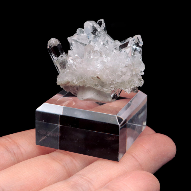 天然 水晶 クラスター ブラジル ゼッカ産 透明感が美しい ゼッカクォーツ 原石 天然石 1点物 パワーストーン ミニサイズ