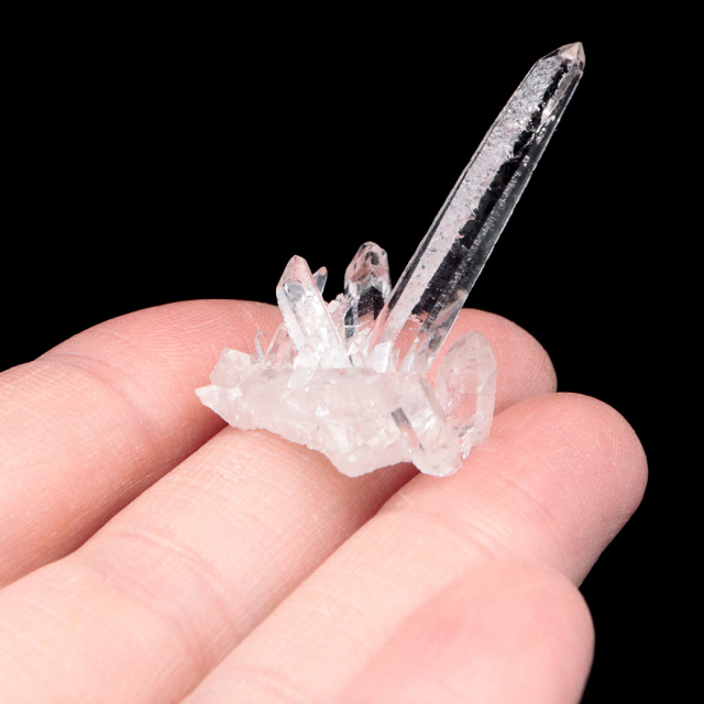 天然 水晶 クラスター ブラジル ゼッカ産 透明感が美しい ゼッカクォーツ 原石 天然石 1点物 パワーストーン ミニサイズ