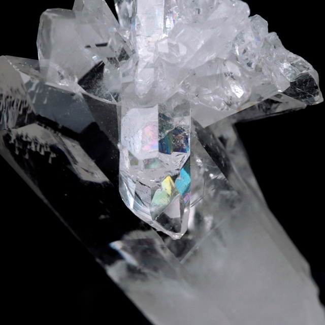 天然 水晶 クラスター ブラジル ゼッカ産 透明感が美しい ゼッカクォーツ 原石 天然石 1点物 パワーストーン ミニサイズ