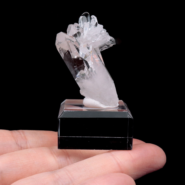 天然 水晶 クラスター ブラジル ゼッカ産 透明感が美しい ゼッカクォーツ 原石 天然石 1点物 パワーストーン ミニサイズ