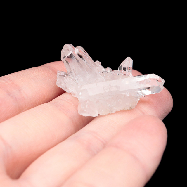 天然 水晶 クラスター ブラジル ゼッカ産 透明感が美しい ゼッカクォーツ 原石 天然石 1点物 パワーストーン ミニサイズ