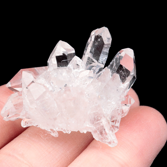 天然 水晶 クラスター ブラジル ゼッカ産 透明感が美しい ゼッカクォーツ 原石 天然石 1点物 パワーストーン ミニサイズ