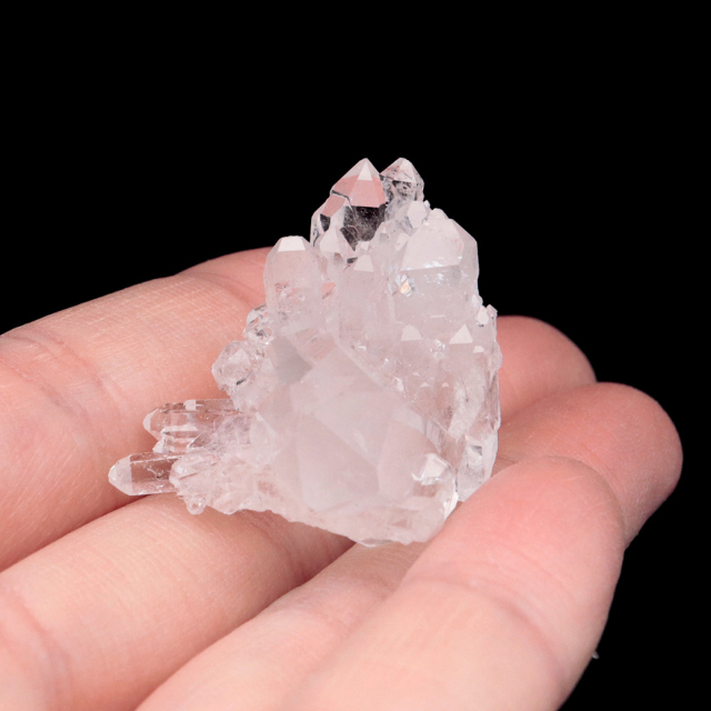 天然 水晶 クラスター ブラジル ゼッカ産 透明感が美しい ゼッカクォーツ 原石 天然石 1点物 パワーストーン ミニサイズ