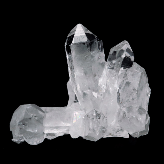 天然 水晶 クラスター ブラジル ゼッカ産 透明感が美しい ゼッカクォーツ 原石 天然石 1点物 パワーストーン ミニサイズ