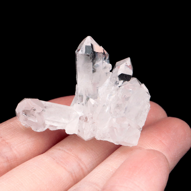 天然 水晶 クラスター ブラジル ゼッカ産 透明感が美しい ゼッカクォーツ 原石 天然石 1点物 パワーストーン ミニサイズ