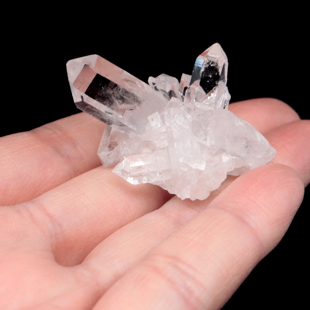 天然 水晶 クラスター ブラジル ゼッカ産 透明感が美しい ゼッカクォーツ 原石 天然石 1点物 パワーストーン ミニサイズ