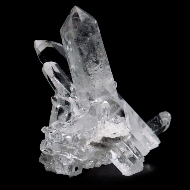 天然 水晶 クラスター ブラジル ゼッカ産 透明感が美しい ゼッカクォーツ 原石 天然石 1点物 パワーストーン ミニサイズ