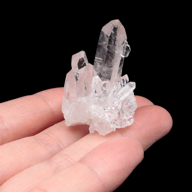 天然 水晶 クラスター ブラジル ゼッカ産 透明感が美しい ゼッカクォーツ 原石 天然石 1点物 パワーストーン ミニサイズ