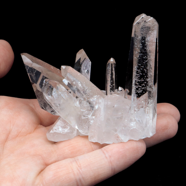 天然 水晶 クラスター ブラジル ゼッカ産 透明感が美しい ゼッカクォーツ 原石 天然石 1点物 パワーストーン