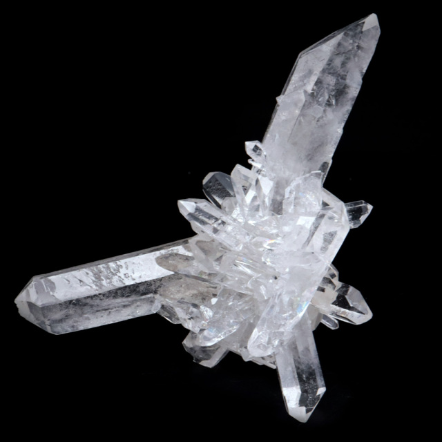 天然 水晶 クラスター ブラジル ゼッカ産 透明感が美しい ゼッカクォーツ 原石 天然石 1点物 パワーストーン