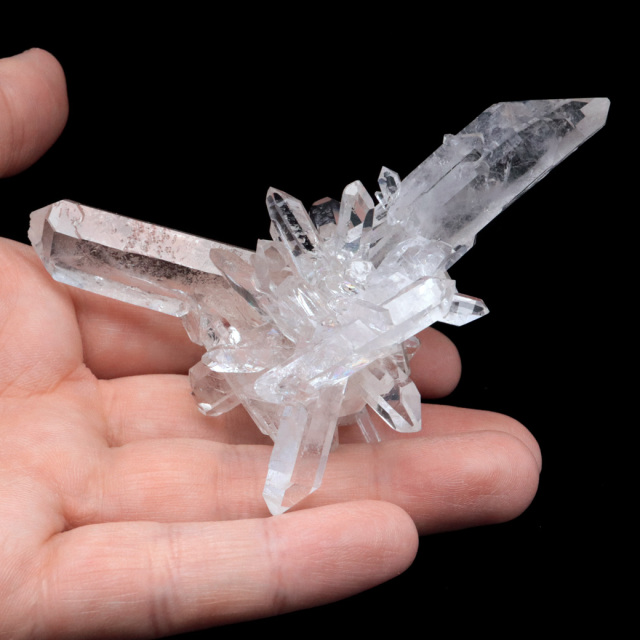 天然 水晶 クラスター ブラジル ゼッカ産 透明感が美しい ゼッカクォーツ 原石 天然石 1点物 パワーストーン